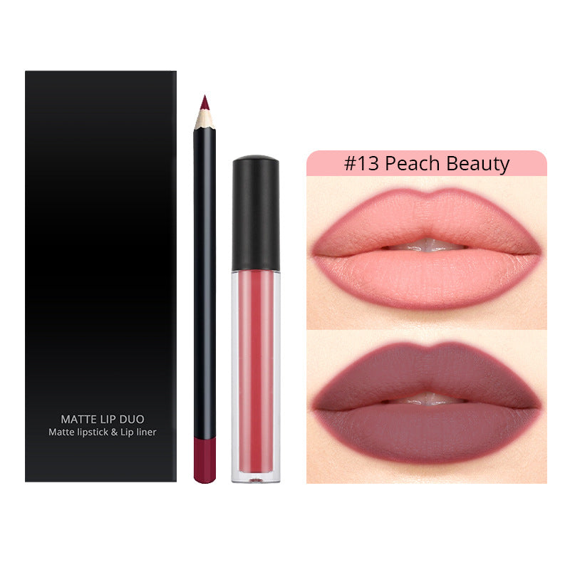 30 Color Liquid Lipstick Lip Liner Set Matte Lipstick Kit Long Lasting Waterproof