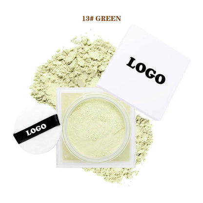 14-Shade Loose Setting Powder With Puff Oil-Control Waterproof Long-Lasting