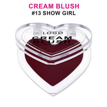 13-Color Cream Blush Palette Multi-Use Long-Lasting High-Pigment Blushes Vegan