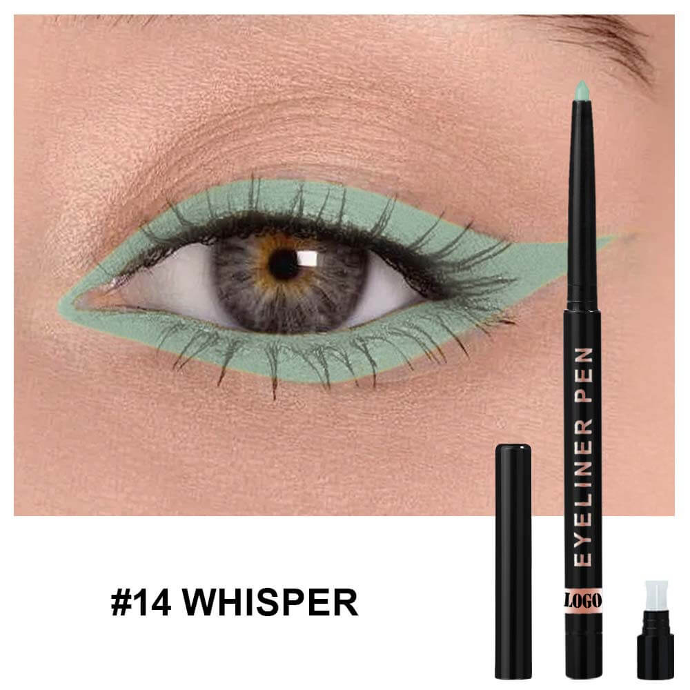 24-Color Eyeliner Gel Matte & Shimmer Waterproof High Pigmented Long-Lasting