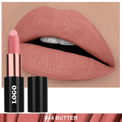24 Color Matte Lipstick Nude No Dry Lips High Pigment Waterproof Magnetic Tube