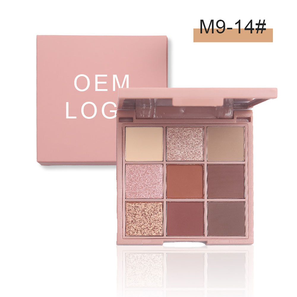 9 Color Dopamine Diy Eyeshadow Palette High Pigmented Long Lasting Waterproof