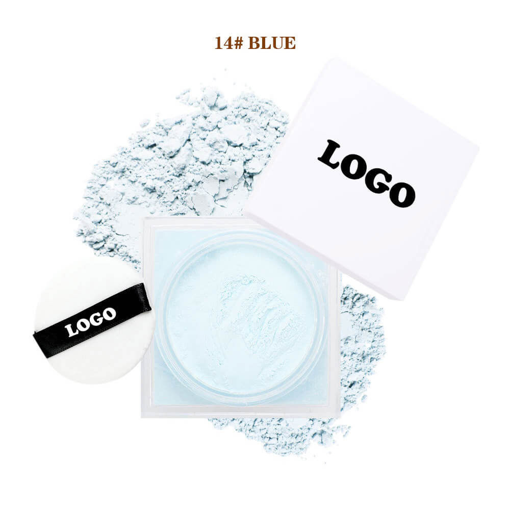 14-Shade Loose Setting Powder With Puff Oil-Control Waterproof Long-Lasting