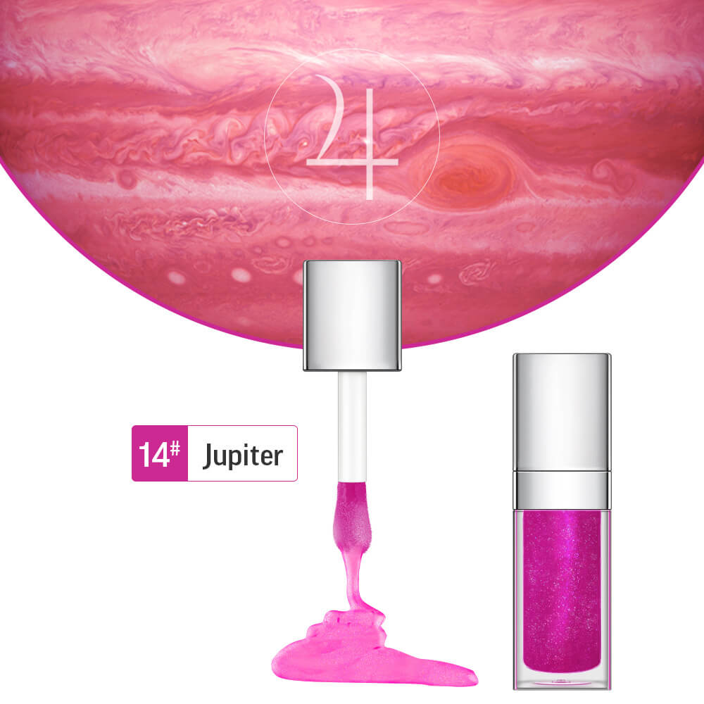 48 Colors Lip Oil Fruit Lip Gloss Lip Plumping Oil Vegan Moisturizing Silver-Plated Tube