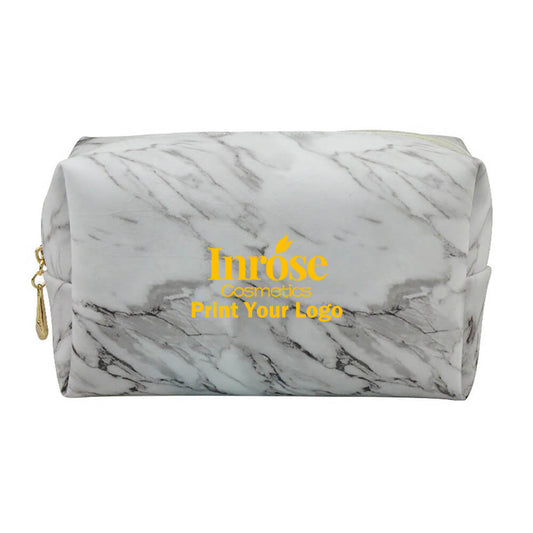 12 color small makeup bag marble storage bag waterproof leather durable
