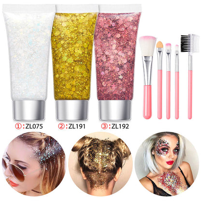 17 set glitter gel sequin body face eyes hair stage shimmer makeup vegan