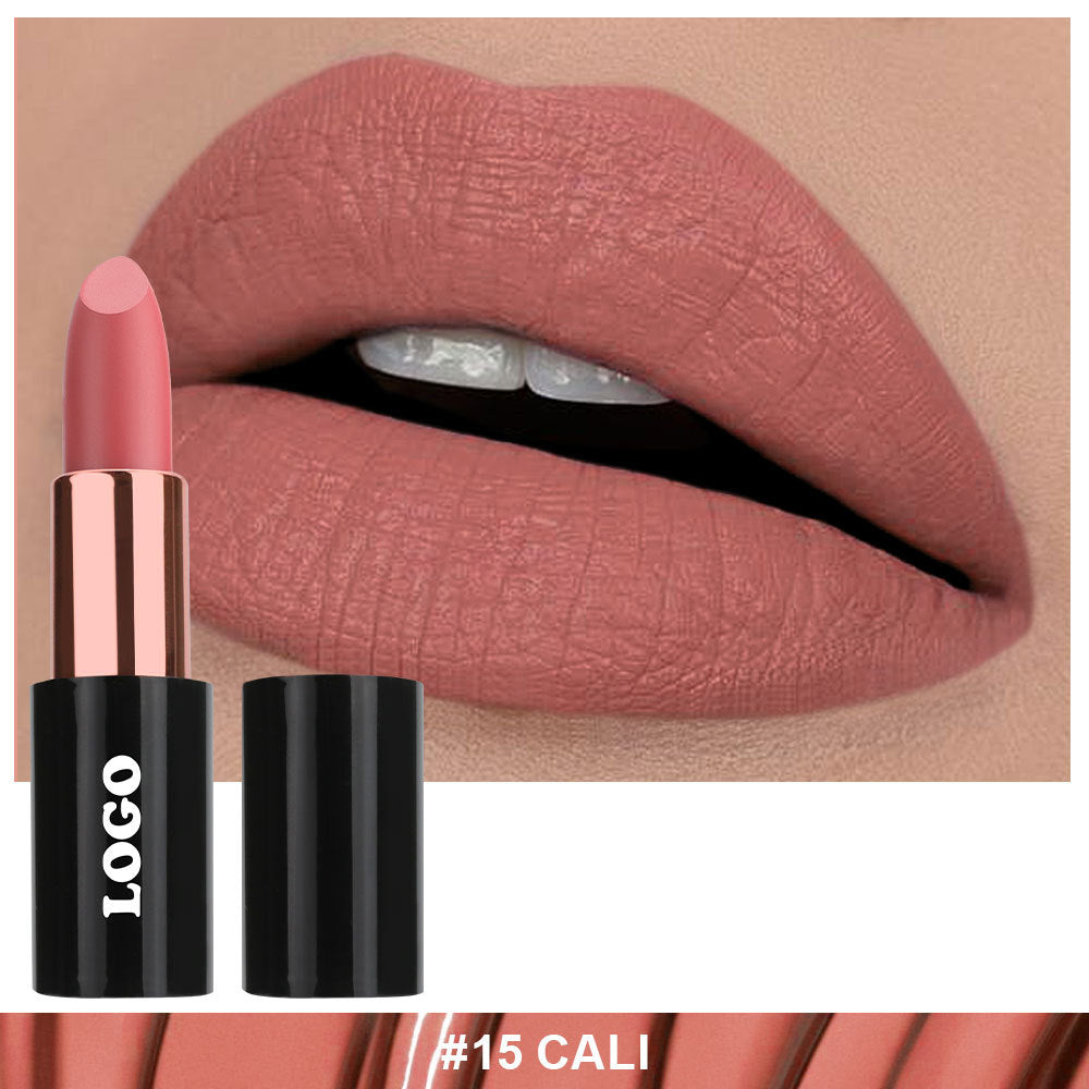 24 Color Matte Lipstick Nude No Dry Lips High Pigment Waterproof Magnetic Tube