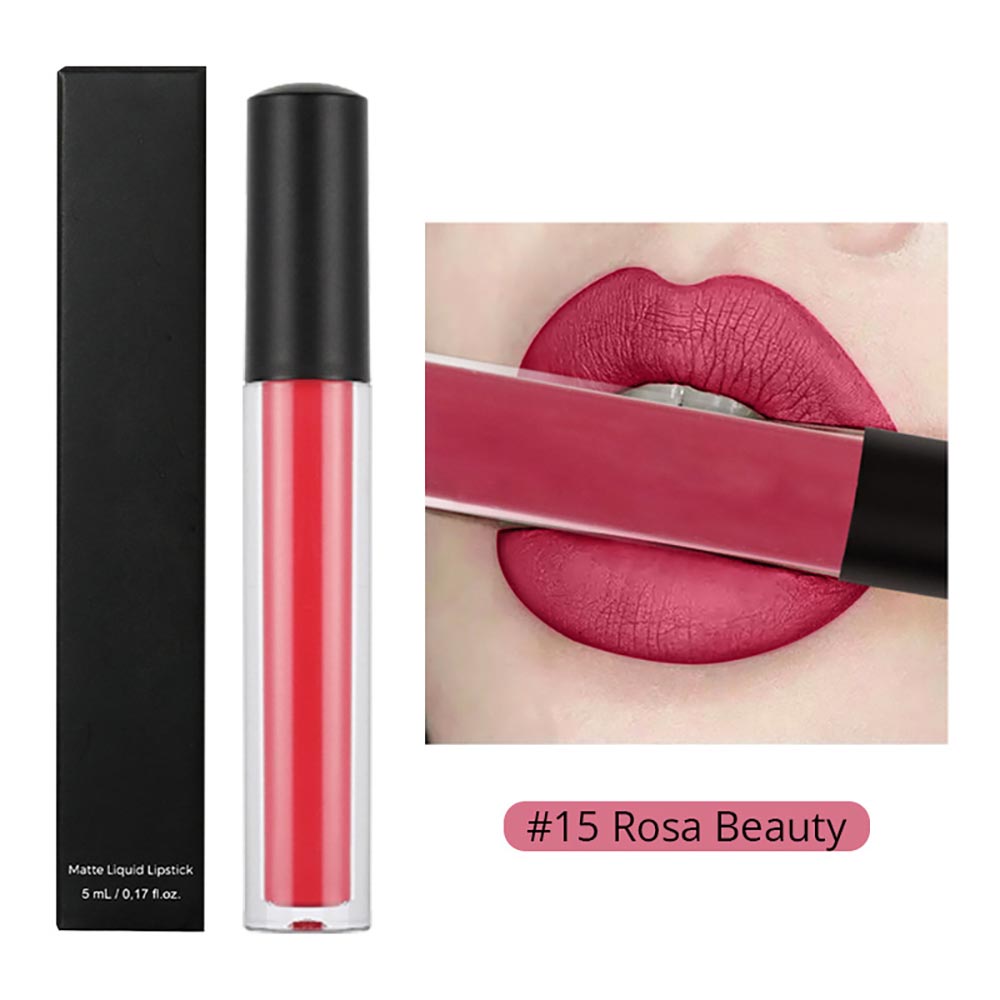 30-color Brown Matte Liquid Lipstick Nude Velvet Mist Lip Cream Cruelty-free