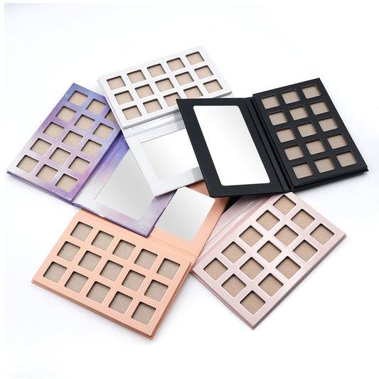15 Color Diy Eyeshadow Palette Matte Shimmer 22mm High Pigment Waterproof
