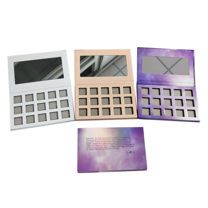 15 color DIY eyeshadow palette square color 22mm high pigmented waterproof
