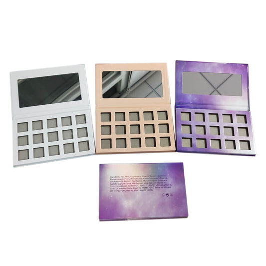 15 color DIY eyeshadow palette square color 22mm high pigmented waterproof