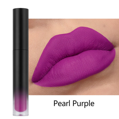 34-Color Matte Liquid Lipstick Non-Stick Transfer-Proof Long Lasting
