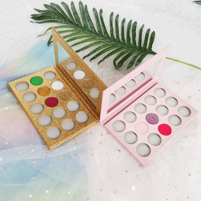 15 color DIY eyeshadow palette 26mm long lasting vegan multi-color