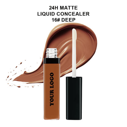 22-Shade Liquid Concealer Full Coverage Acne Marks Spots Dark Circles Tattoo