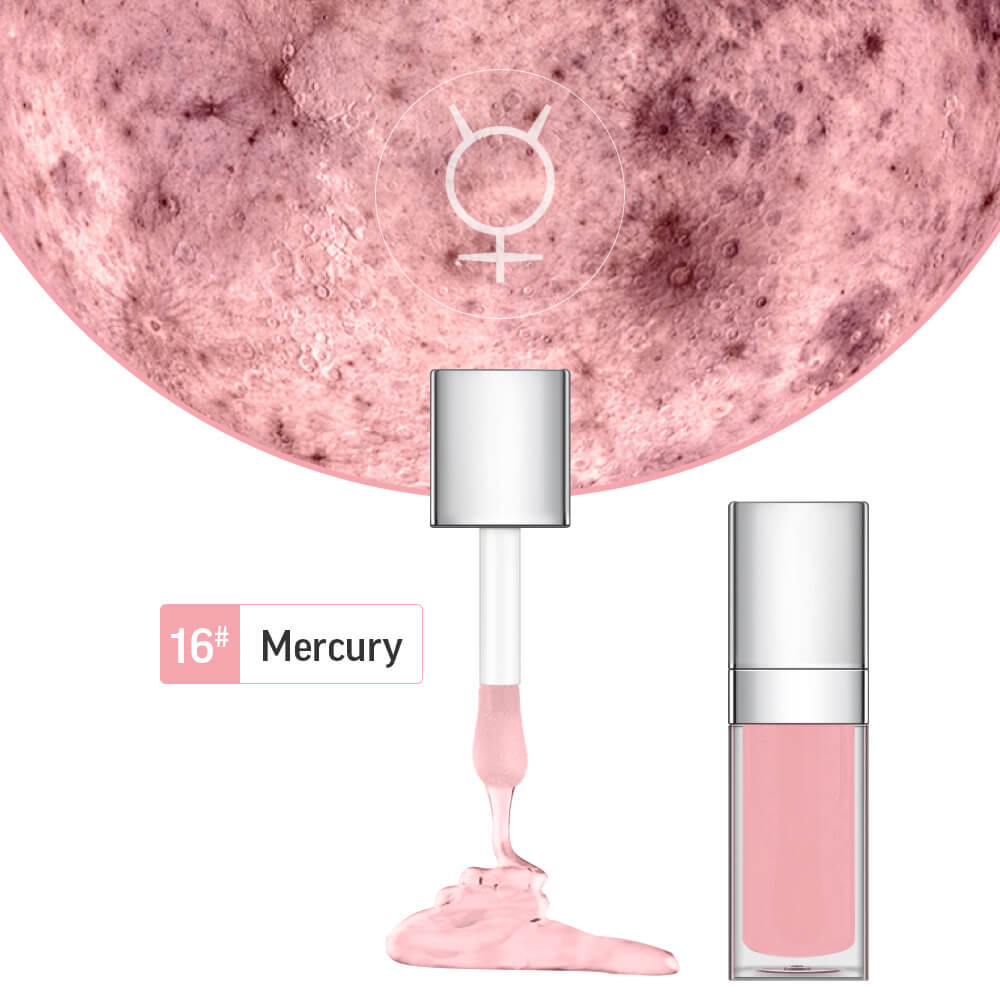 48 Colors Lip Oil Fruit Lip Gloss Lip Plumping Oil Vegan Moisturizing Silver-Plated Tube