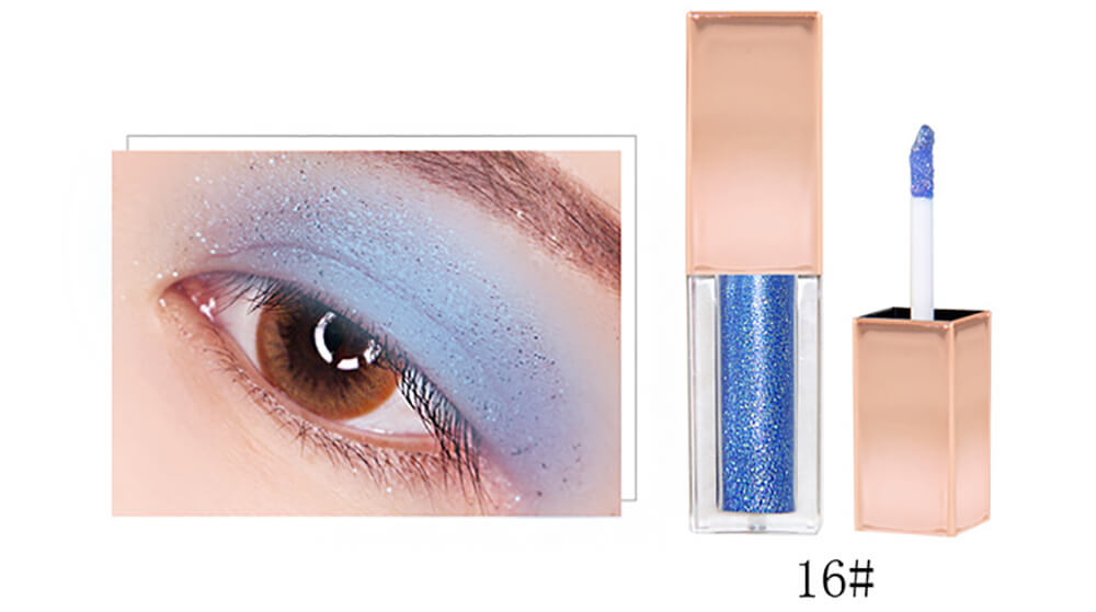 Sombra de ojos líquida de 14 colores de alto pigmento