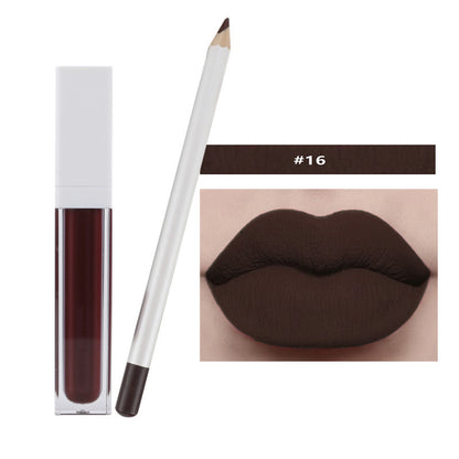 21 Color Liquid Lipstick & Lip Liner Set Matte Waterproof Long Lasting Vegan