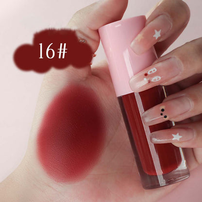 18-color Matte Liquid Lipstick Velvet Mist Lip Cream Waterproof Vegan Lip Mud