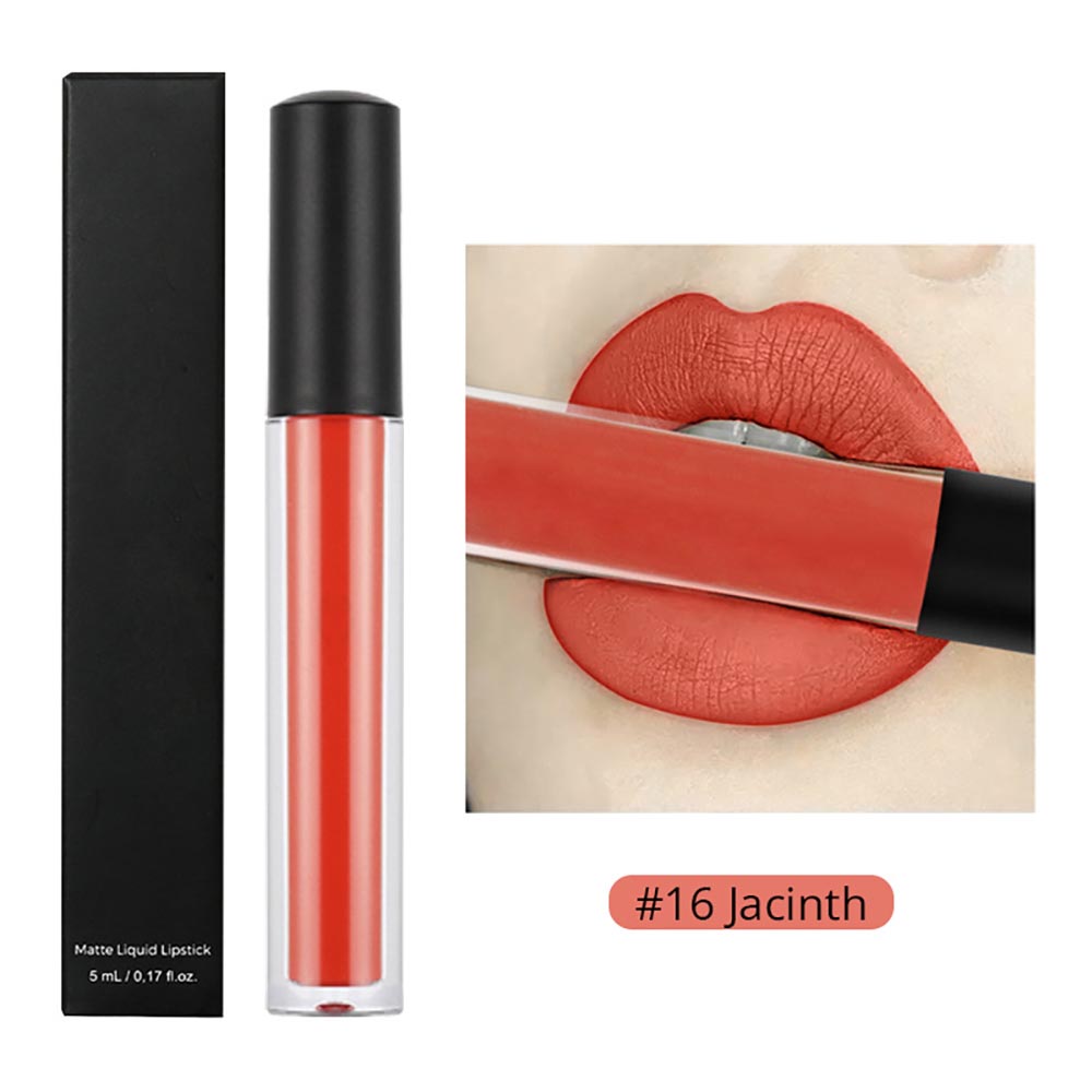 30-color Brown Matte Liquid Lipstick Nude Velvet Mist Lip Cream Cruelty-free