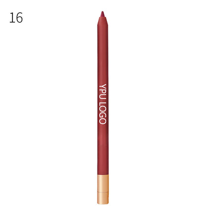 20 Color Matte Lip Liner high pigment Lip Line Pen Nude Long-Lasting Waterproof