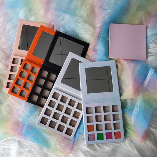 16 color DIY eyeshadow palette square color 22mm high pigmented waterproof