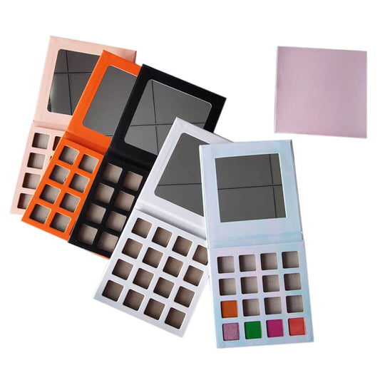 16 color DIY eyeshadow palette square color 22mm high pigmented waterproof