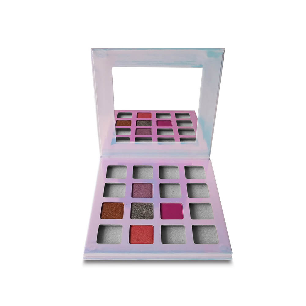 16 color DIY eyeshadow palette square color 22mm high pigmented waterproof