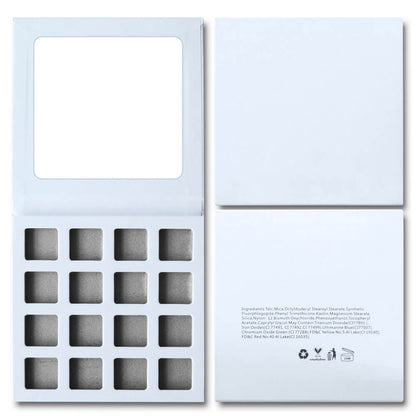 16 color DIY eyeshadow palette square color 22mm high pigmented waterproof