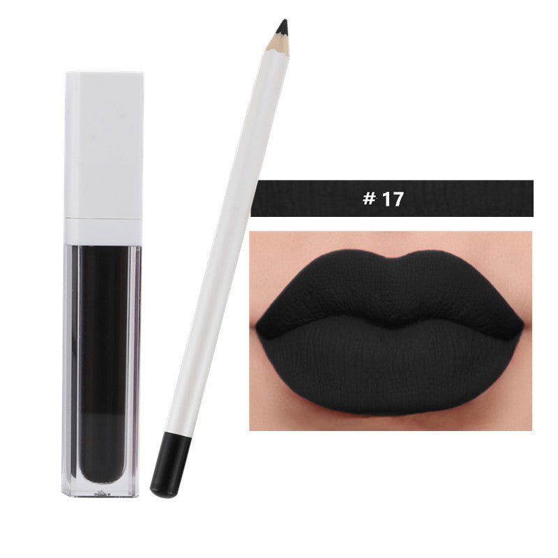 21 Color Liquid Lipstick & Lip Liner Set Matte Waterproof Long Lasting Vegan