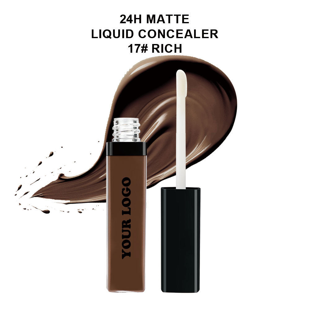 22-Shade Liquid Concealer Full Coverage Acne Marks Spots Dark Circles Tattoo