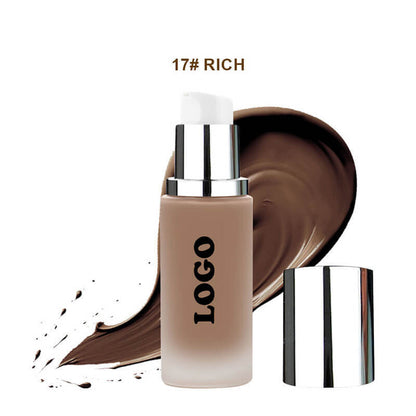 18 color liquid foundation makeup base full coverage waterproof vegan