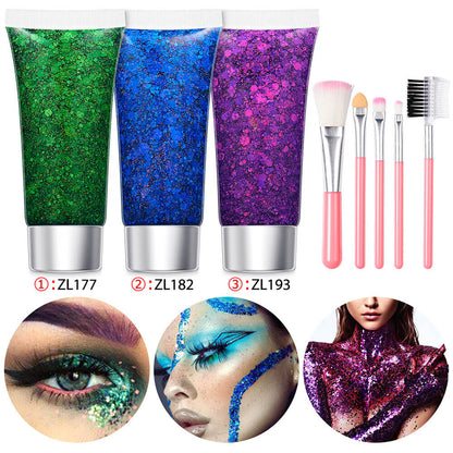 17 set glitter gel sequin body face eyes hair stage shimmer makeup vegan