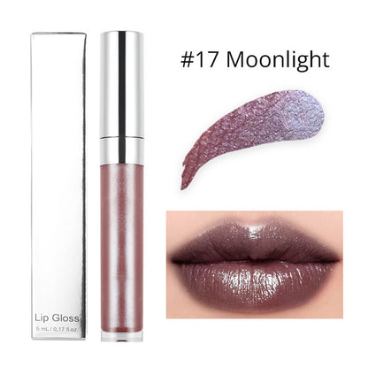 20 Color High Shine Lip Gloss Nude Lip Glaze High Pigmented Plumping Vegan