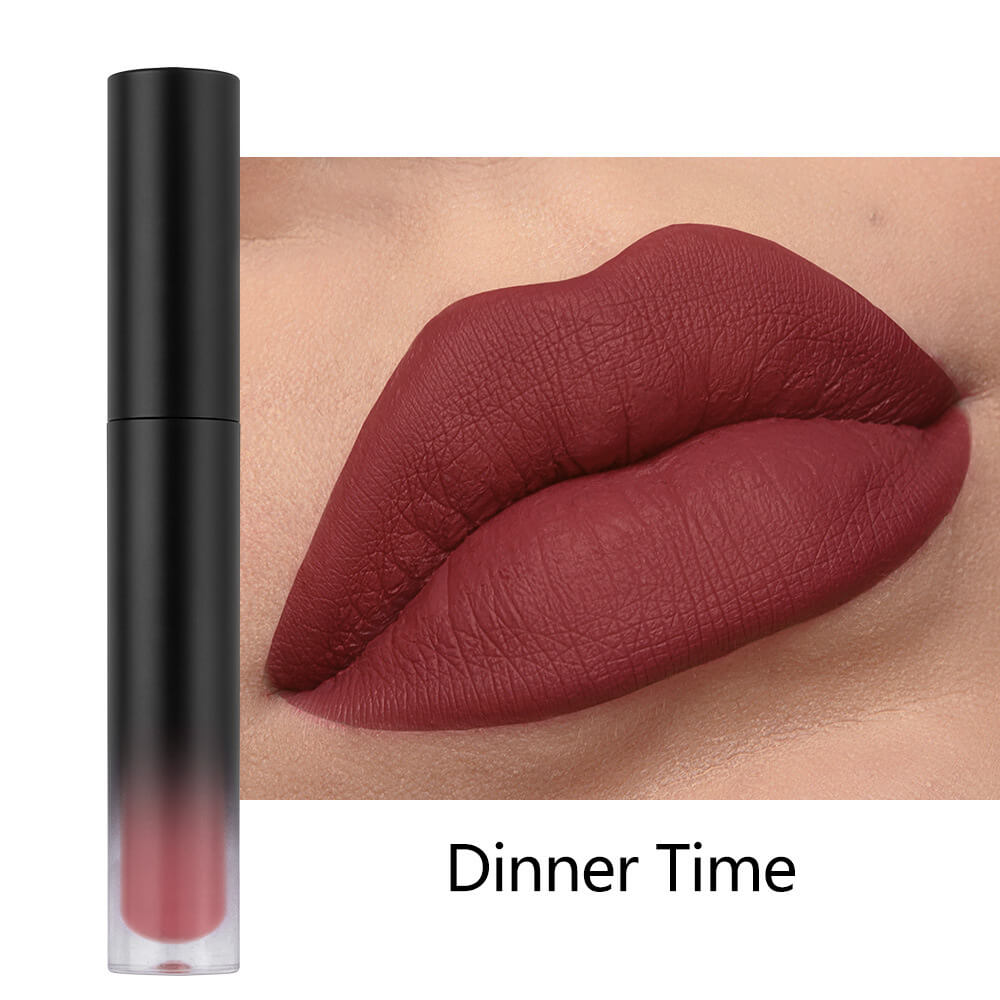 34-Color Matte Liquid Lipstick Non-Stick Transfer-Proof Long Lasting