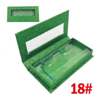 21 color eyelash box empty packaging rectangular window lid box