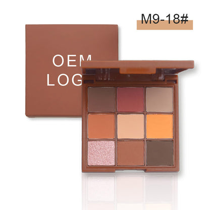 9 Color Dopamine Diy Eyeshadow Palette High Pigmented Long Lasting Waterproof