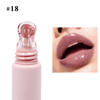 24 Color Peptide Lip Gloss Moisturizing Hydrating Lip Cream Squeeze Tube