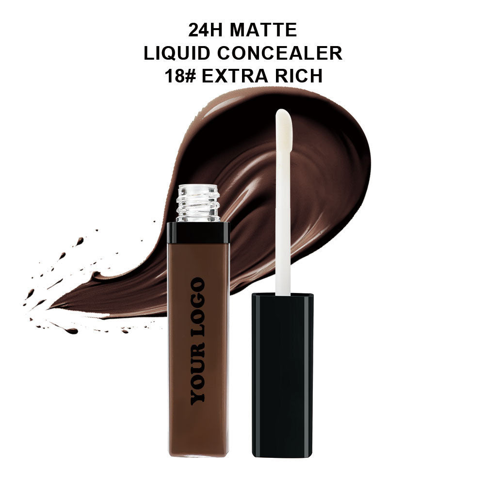 22-Shade Liquid Concealer Full Coverage Acne Marks Spots Dark Circles Tattoo