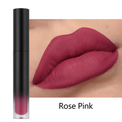 34-Color Matte Liquid Lipstick Non-Stick Transfer-Proof Long Lasting