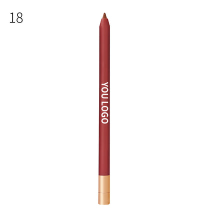 20 Color Matte Lip Liner high pigment Lip Line Pen Nude Long-Lasting Waterproof