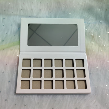 18 color DIY eyeshadow palette square color 22mm high pigmented waterproof