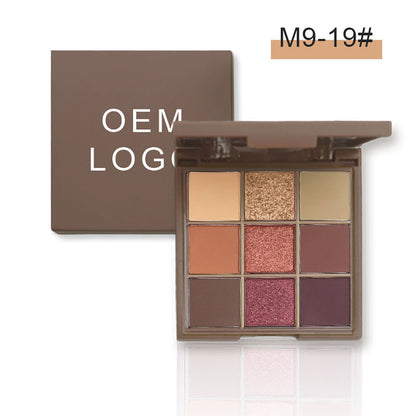 9 Color Dopamine Diy Eyeshadow Palette High Pigmented Long Lasting Waterproof