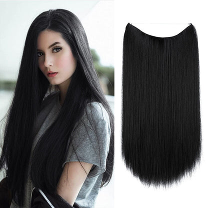 Hair extensions women wigs natural wig one-piece long straight hair