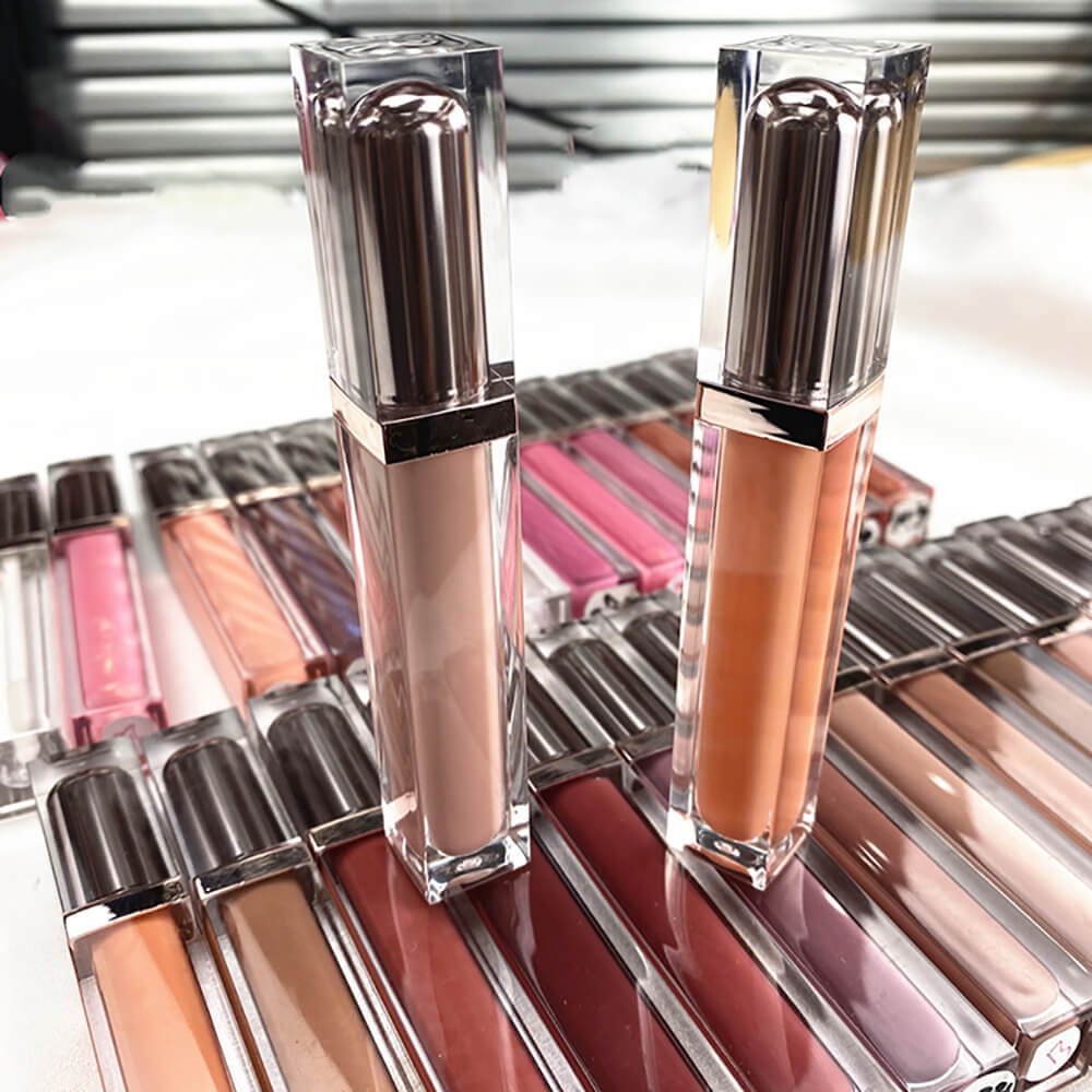 29 color lip gloss dark color nude high pigmented private label