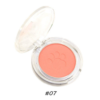 10 color blush powder blusher cute cat's paw high pigmented