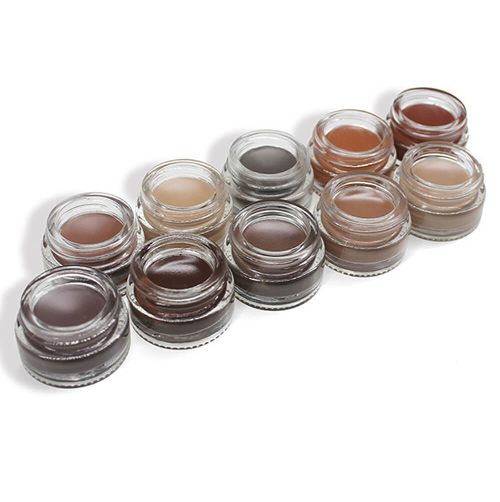 Gel para cejas de 10 colores a prueba de agua