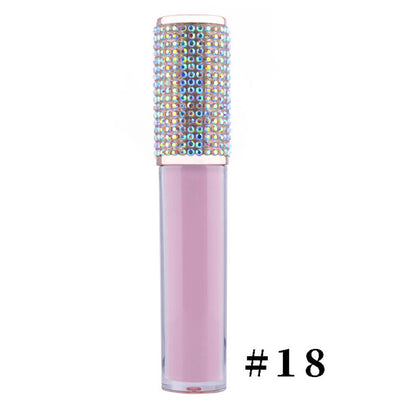 24 color liquid lipstick non-stick matte diamond tube