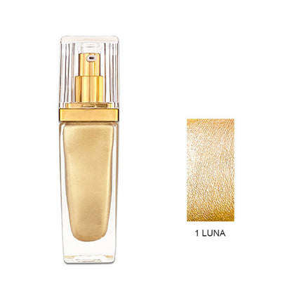 6 color liquid highlighter spray face body high pigmented long lasting