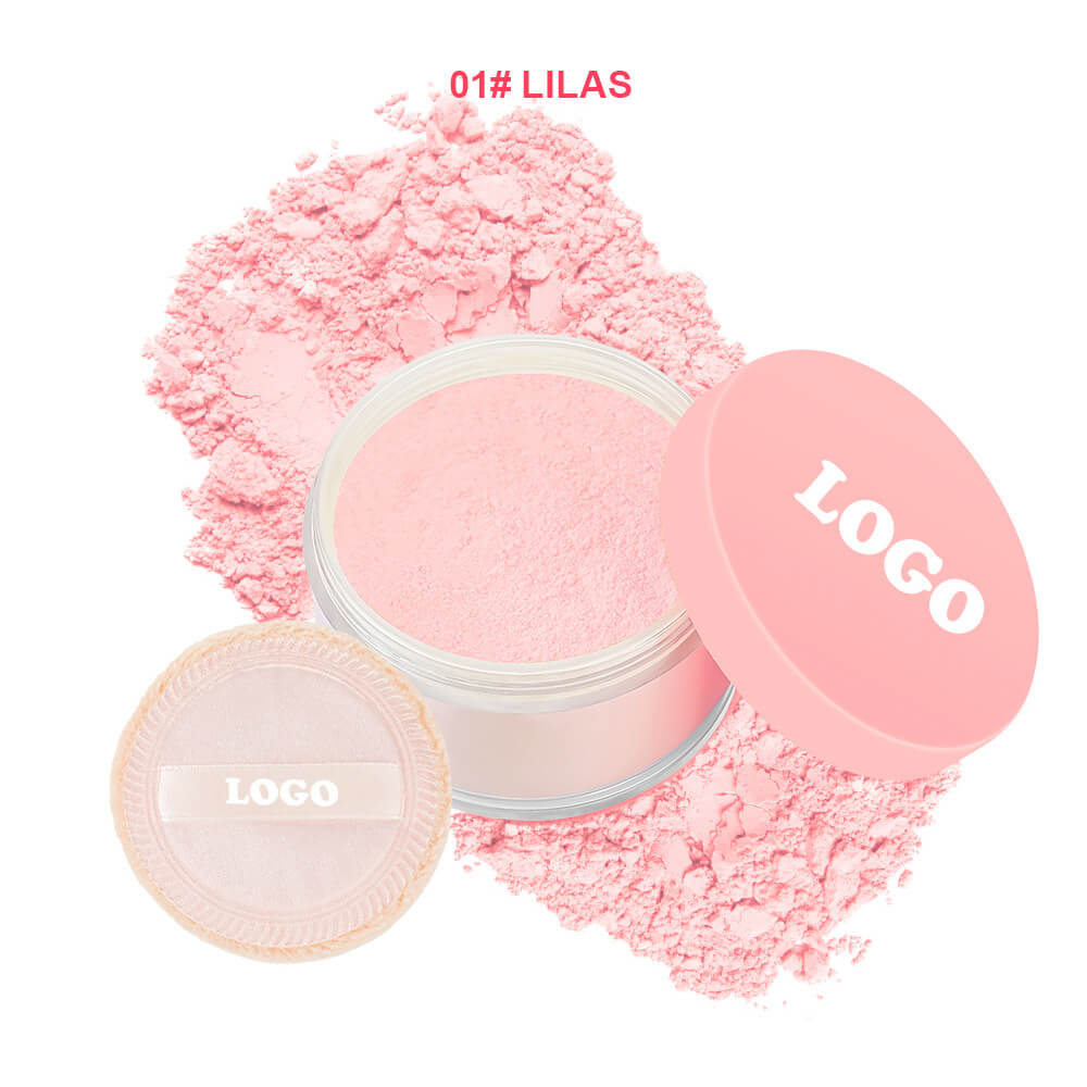 6-Color Blush Loose Powder Oil-Control Long-Lasting Waterproof Non-Caking Vegan
