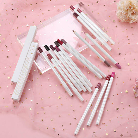 25 color matte lip liner lip color pencil white high pigmented